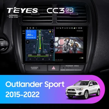 Штатная магнитола Teyes CC3 2K 4/64 Mitsubishi Outlander Sport (2015-2026) Тип-B