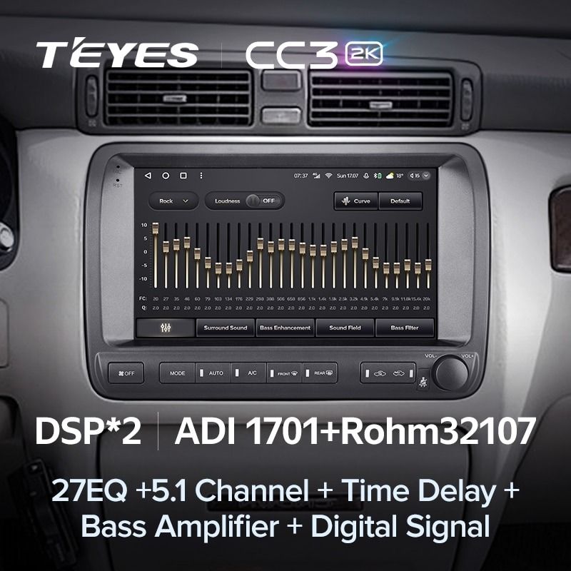 Штатная магнитола Teyes CC3 2K 360 6/128 Toyota Crown Majesta 3 S170 (1999-2004)