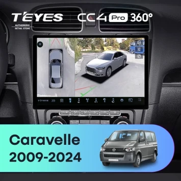 Штатная магнитола Teyes CC4 Pro 360 12/256 Volkswagen Caravelle (2009-2024) (11")
