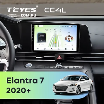 Штатная магнитола Teyes CC4L 6/64 с DTS Hyundai Elantra 7 (2020-2026)