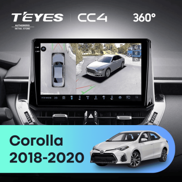 Штатная магнитола Teyes CC4 360 6/64 Toyota Corolla 12 (2018-2020) Тип-B