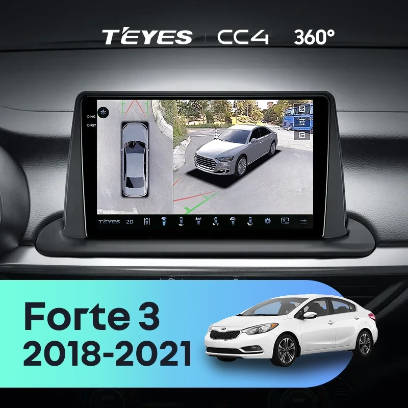 Штатная магнитола Teyes CC4 360 8/128 Kia Forte 3 (2018-2021)