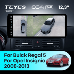 Штатная магнитола Teyes CC4 12.3" 360 6/64 Buick Regal 5 (2008-2013)
