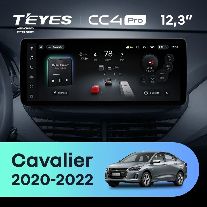 Штатная магнитола Teyes CC4 Pro 12.3" 12/256 Chevrolet Cavalier (2020-2022)