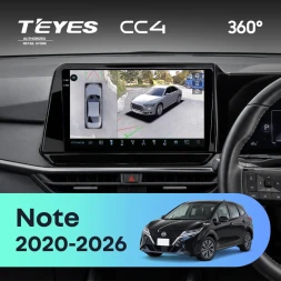 Штатная магнитола Teyes CC4 360 6/64 Nissan Note (2020-2026) Правый руль
