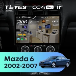 Штатная магнитола Teyes CC4 Pro 12/256 Mazda 6 GG (2002-2007) (11")