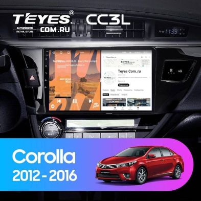 Штатная магнитола Teyes CC3L 4/64 Toyota Corolla (2012-2016) Тип-A