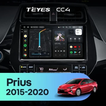 Штатная магнитола Teyes CC4 8/128 Toyota Prius XW50 (2015-2020)