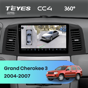 Штатная магнитола Teyes CC4 360 6/64 Jeep Grand Cherokee 3 WK (2004-2007) F1