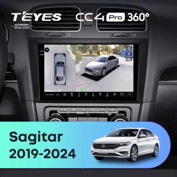 Штатная магнитола Teyes CC4 Pro 360 12/256 Volkswagen Sagitar (2019-2024)