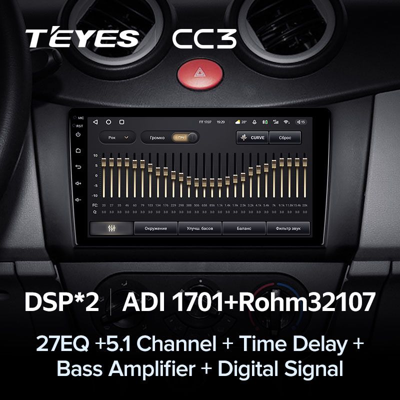 Штатная магнитола Teyes CC3 4/32 Lifan Smily 320 (2008-2015)