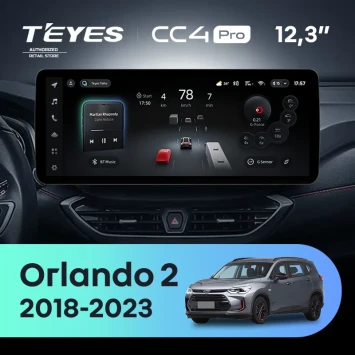 Штатная магнитола Teyes CC4 Pro 12.3" 8/128 Chevrolet Orlando 2 (2018-2023) Тип-A