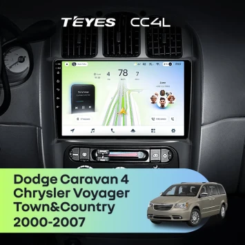 Штатная магнитола Teyes CC4L 6/64 с DTS Dodge Caravan 4 (2000-2007) Тип-B