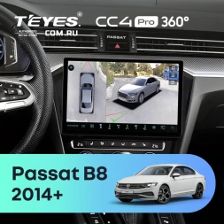 Штатная магнитола Teyes CC4 Pro 360 8/128 Volkswagen Passat B8 2014+ (11")