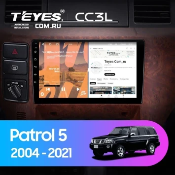 Штатная магнитола Teyes CC3L 4/64 Nissan Patrol V 5 Y61 (2004-2021) F3