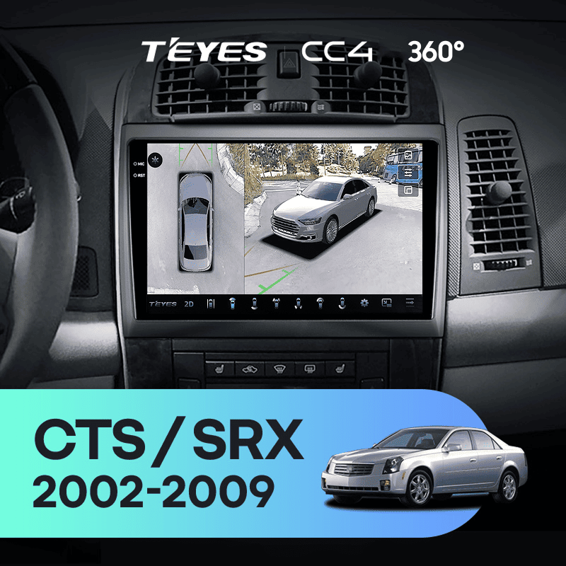 Штатная магнитола Teyes CC4 360 8/128 Cadillac SRX (2003-2009)