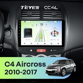 Штатная магнитола Teyes CC4L 4/64 Citroen C4 Aircross (2010-2017) F1 Тип-B