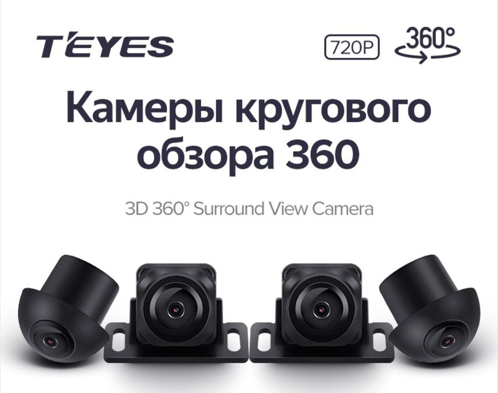 Камеры кругового обзора TEYES 3D 360 720P