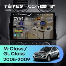 Штатная магнитола Teyes CC4 Pro 12/256 Mercedes-Benz GL-Class (2005-2009) F1 (13")