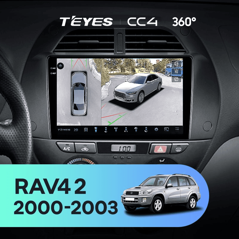 Штатная магнитола Teyes CC4 360 6/64 Toyota RAV4 2 CA20 (2000-2003) F3