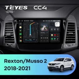 Штатная магнитола Teyes CC4 8/128 SsangYong Rexton Y450 Y400 (2018-2021)