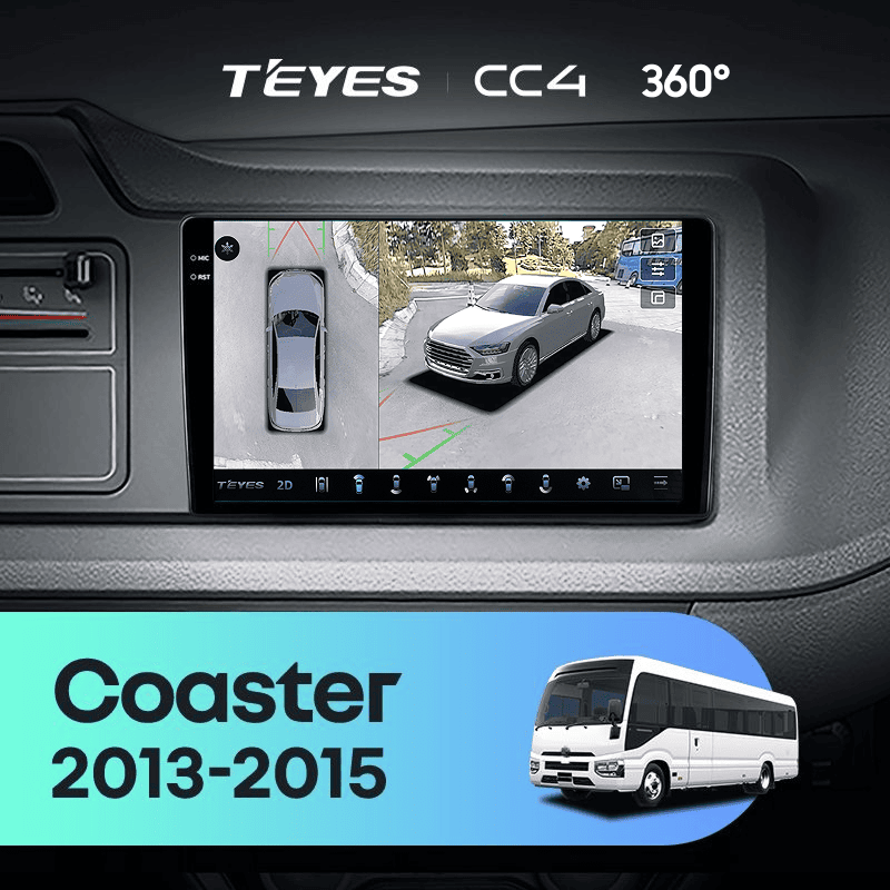 Штатная магнитола Teyes CC4 360 6/64 Toyota Coaster (2013-2015)