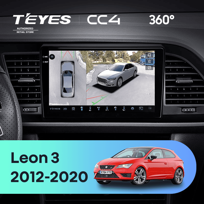 Штатная магнитола Teyes CC4 360 8/128 Seat Leon 3 (2012-2020) F3