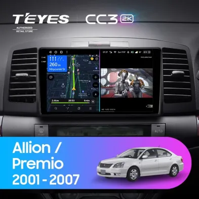Штатная магнитола Teyes CC3 2K 4/64 Toyota Allion (2001-2007)