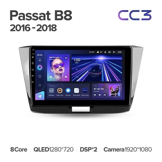 Штатная магнитола Teyes CC3 4/32 Volkswagen Passat B8 (2016-2018)