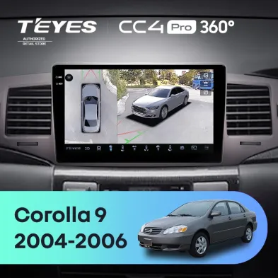 Штатная магнитола Teyes CC4 Pro 360 8/128 Toyota Corolla 9 E120 (2004-2006)