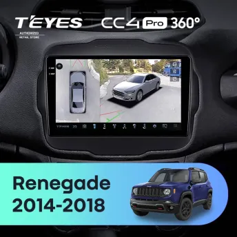 Штатная магнитола Teyes CC4 Pro 360 8/128 Jeep Renegade (2014-2018)