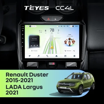 Штатная магнитола Teyes CC4L 4/64 Lada Largus 2021+ F1