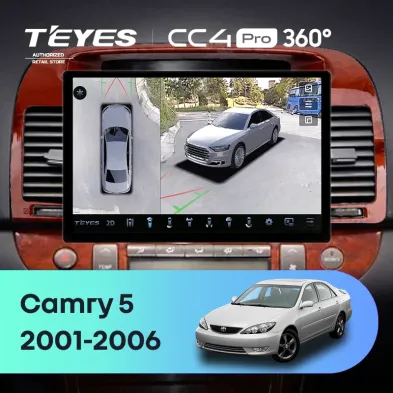 Штатная магнитола Teyes CC4 Pro 360 12/256 Toyota Camry 5 XV 30 (2001-2006) Тип-B (13")