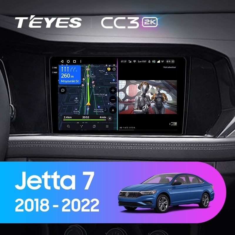 Штатная магнитола Teyes CC3 2K 4/64 Volkswagen Jetta 7 (2018-2022)