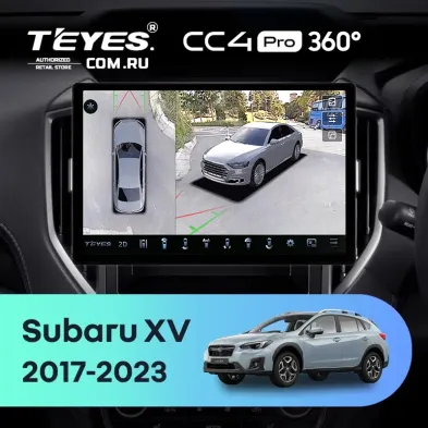 Штатная магнитола Teyes CC4 Pro 360 12/256 Subaru XV (2017-2023) (11")