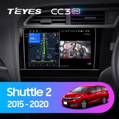 Штатная магнитола Teyes CC3 2K 4/64 Honda Shuttle 2 (2015-2020) Правый руль