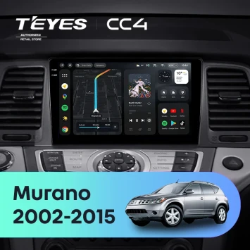 Штатная магнитола Teyes CC4 8/128 Nissan Murano Z50 (2002-2015) для авто без Bose