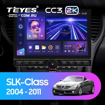 Штатная магнитола Teyes CC3 2K 6/128 Mercedes-Benz SLK-Class R171 (2004-2011) (13" с кнопками)