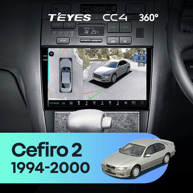 Штатная магнитола Teyes CC4 360 8/128 Nissan Cefiro 2 A32 (1994-2000) F1