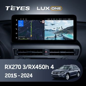 Штатная магнитола Teyes LUX ONE 6/128 Lexus RX450h 4 AL20 (2015-2024) Тип-A