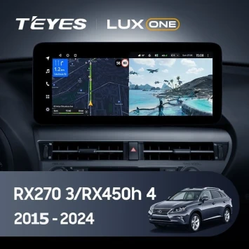 Штатная магнитола Teyes LUX ONE 6/128 Lexus RX450h 4 AL20 (2015-2024) Тип-A