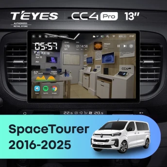 Штатная магнитола Teyes CC4 Pro 12/256 Citroen SpaceTourer (2016-2026) (13")