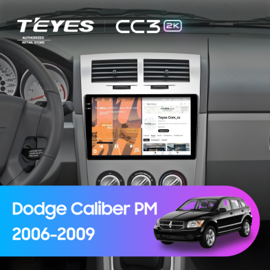 Штатная магнитола Teyes CC3 2K 6/128 Dodge Caliber PM (2006-2009)