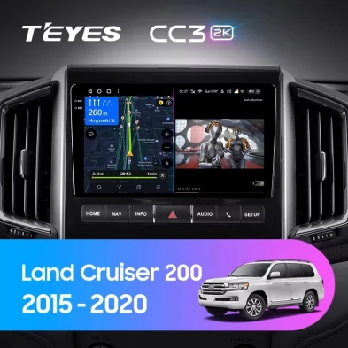 Штатная магнитола Teyes CC3 2K 4/32 Toyota Land Cruiser 200 (2015-2020) F2