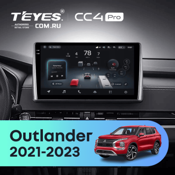 Штатная магнитола Teyes CC4 Pro 8/128 Mitsubishi Outlander GN0W (2021-2023) (0din)