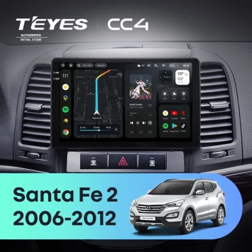 Штатная магнитола Teyes CC4 6/64 Hyundai Santa Fe 2 (2006-2012)