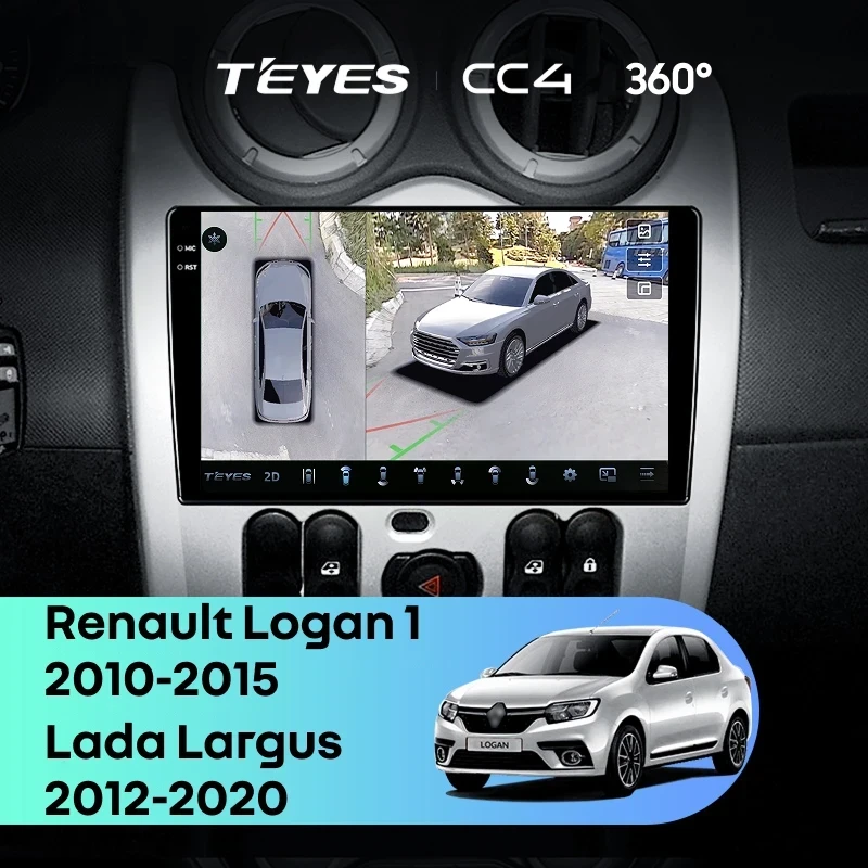 Штатная магнитола Teyes CC4 360 6/64 Renault Logan 1 (2010-2015)
