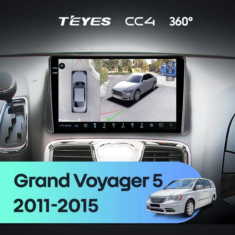 Штатная магнитола Teyes CC4 360 6/64 Chrysler Grand Voyager 5 (2011-2015)