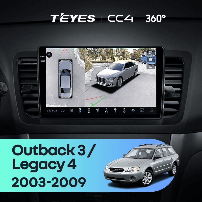 Штатная магнитола Teyes CC4 360 8/128 Subaru Legacy 4 (2003-2009)