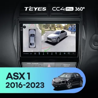 Штатная магнитола Teyes CC4 Pro 360 8/128 Mitsubishi ASX (2016-2023) Тип-A Правый руль